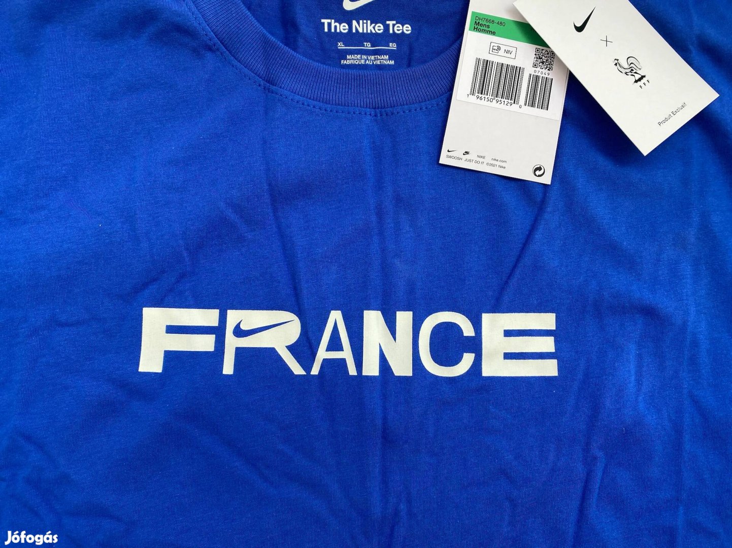 Új Nike France Football Francia Kék Póló XL-es