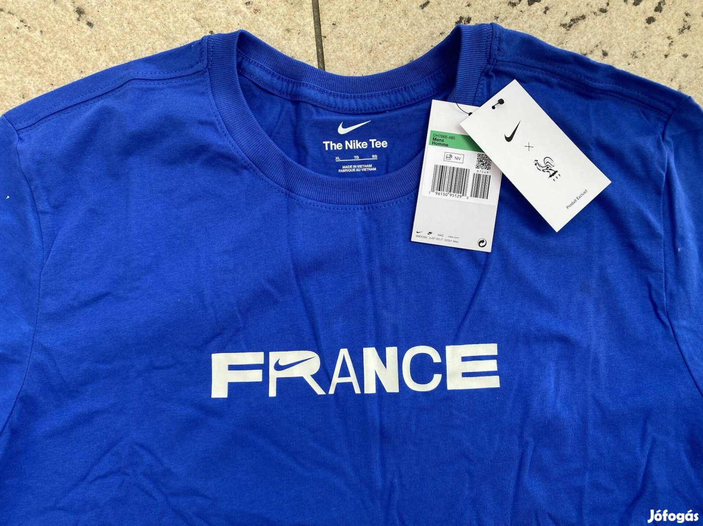 Új Nike France Football Francia Kék Póló XL-es