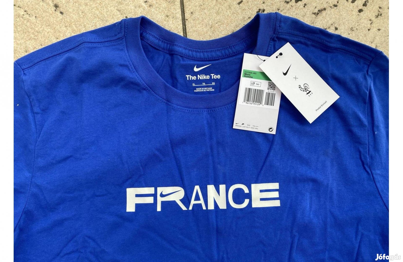 Új Nike France Football Francia Kék Póló XL-es