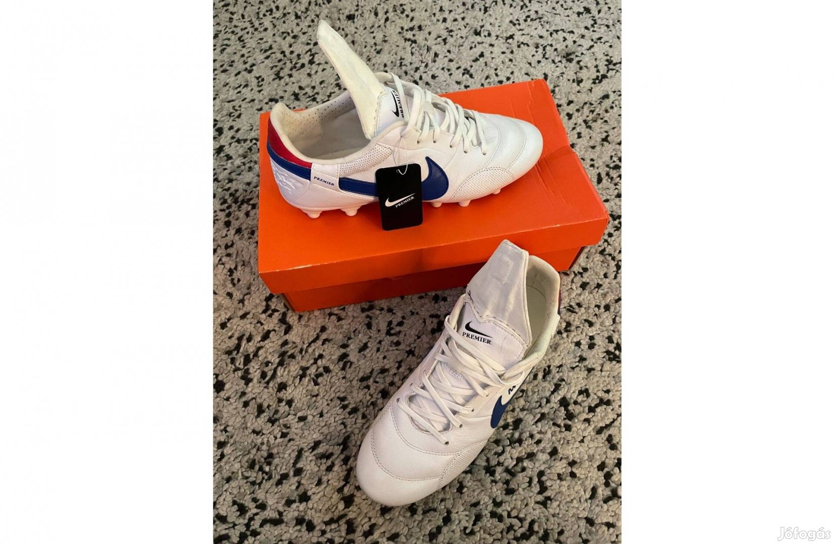 Új Nike Premier 3 FG White kengurubőr stoplis (Adidas Copa Mundial) 42