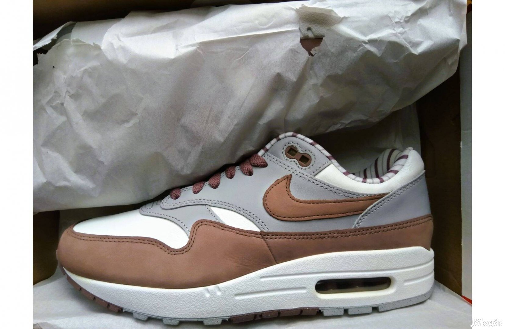 Új Nike air max 1 PRM summit whiteplum eclipse 41