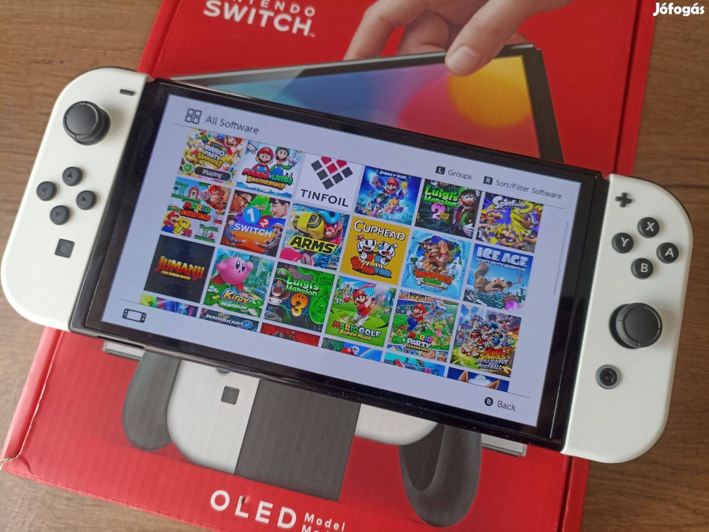 Új Nintendo Switch Oled White Dualboot/cfw