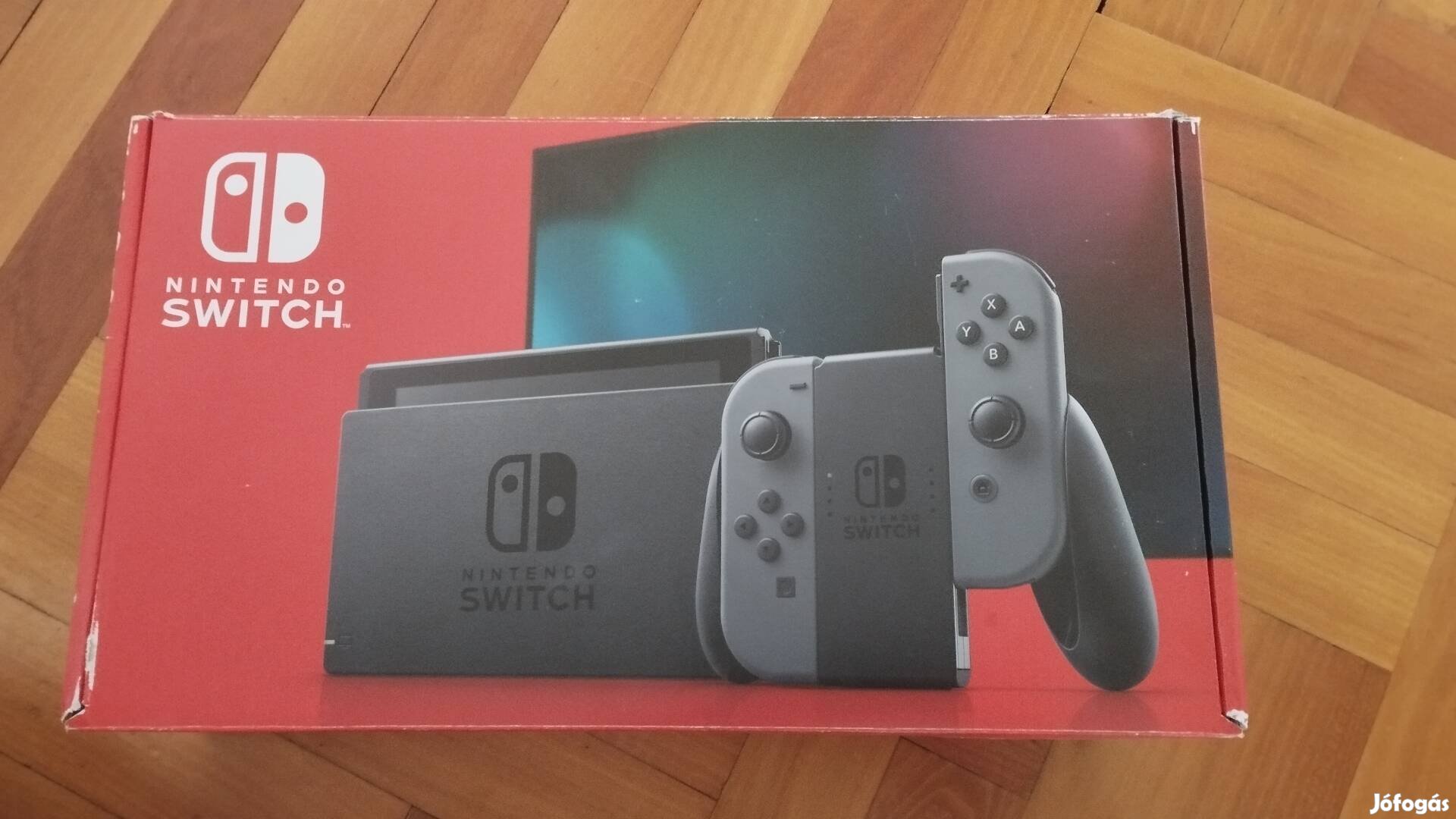 Új Nintendo switch fekete, második generáció.