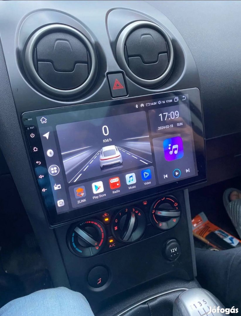 Új Nissan qashqai android Autó multimédia fejegység GPS Carplay rádió 