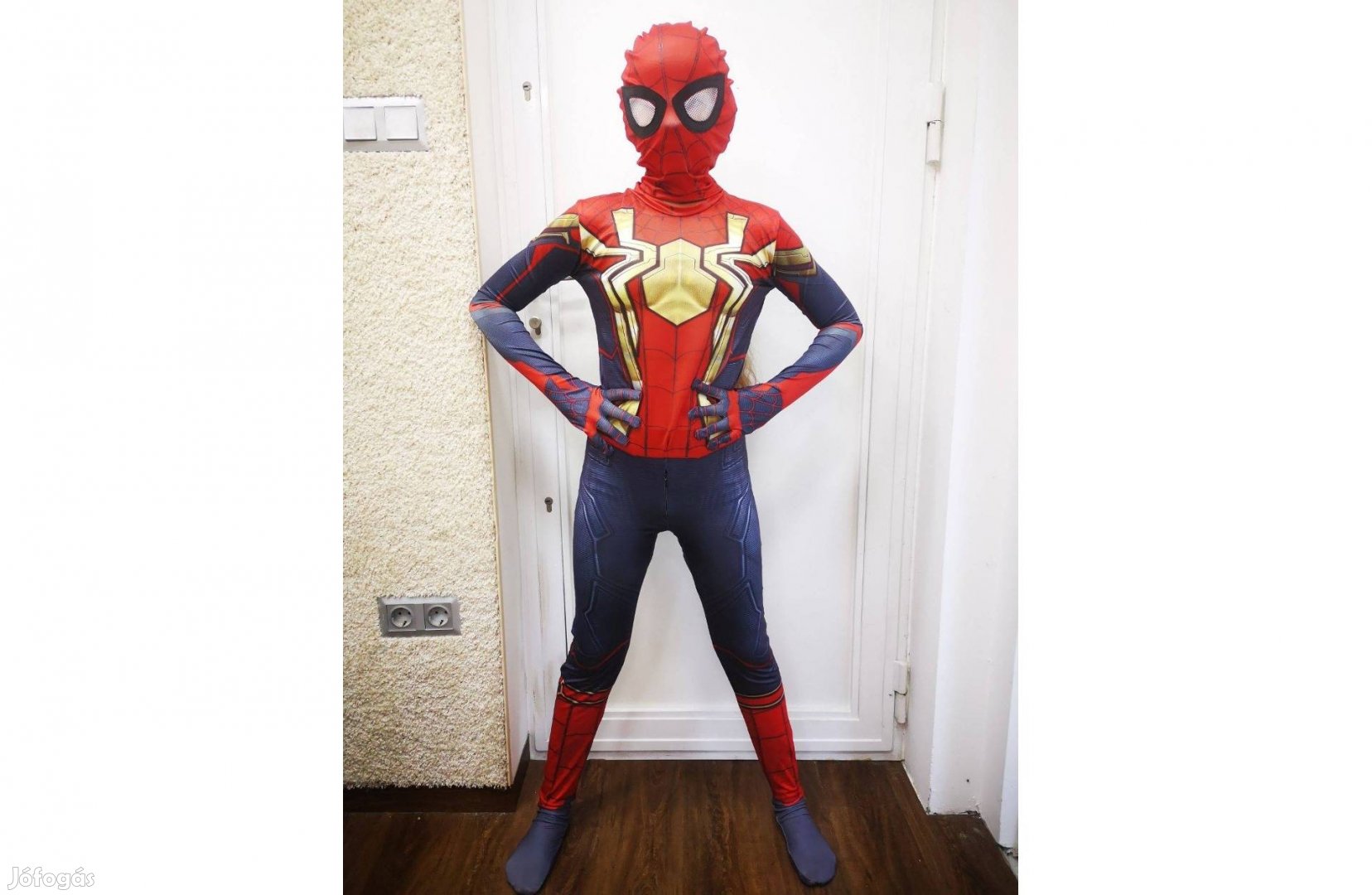 Új No Way Home Piros Pókember farsangi jelmez Spiderman 110-150ig