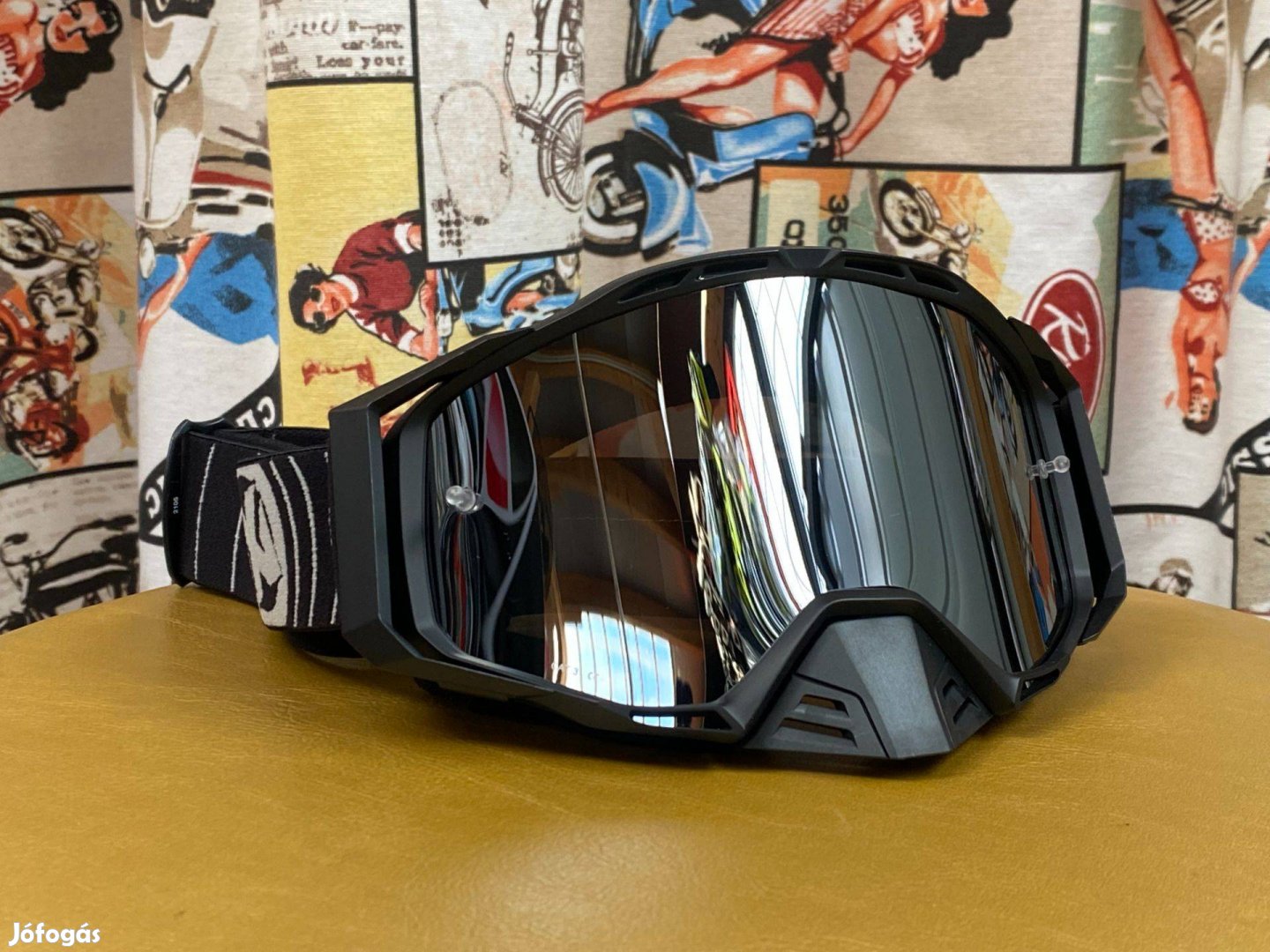 Új Nox tükörlencsés Motoros Cross szemüveg, több színben
