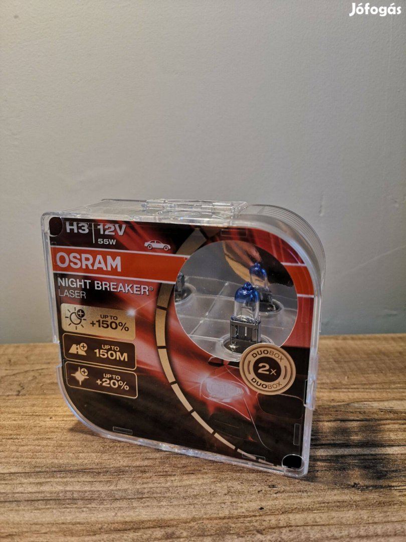 Új OSRAM Night Breaker LASER H3 autóizzók párban