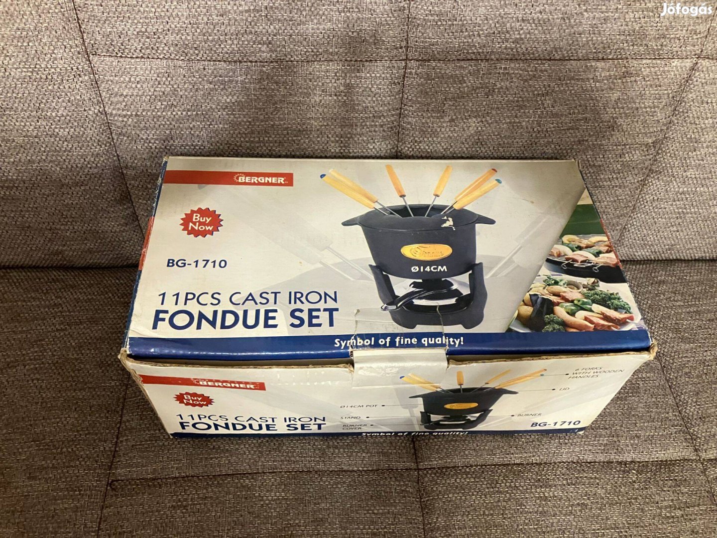 Új Öntöttvas fondue készlet