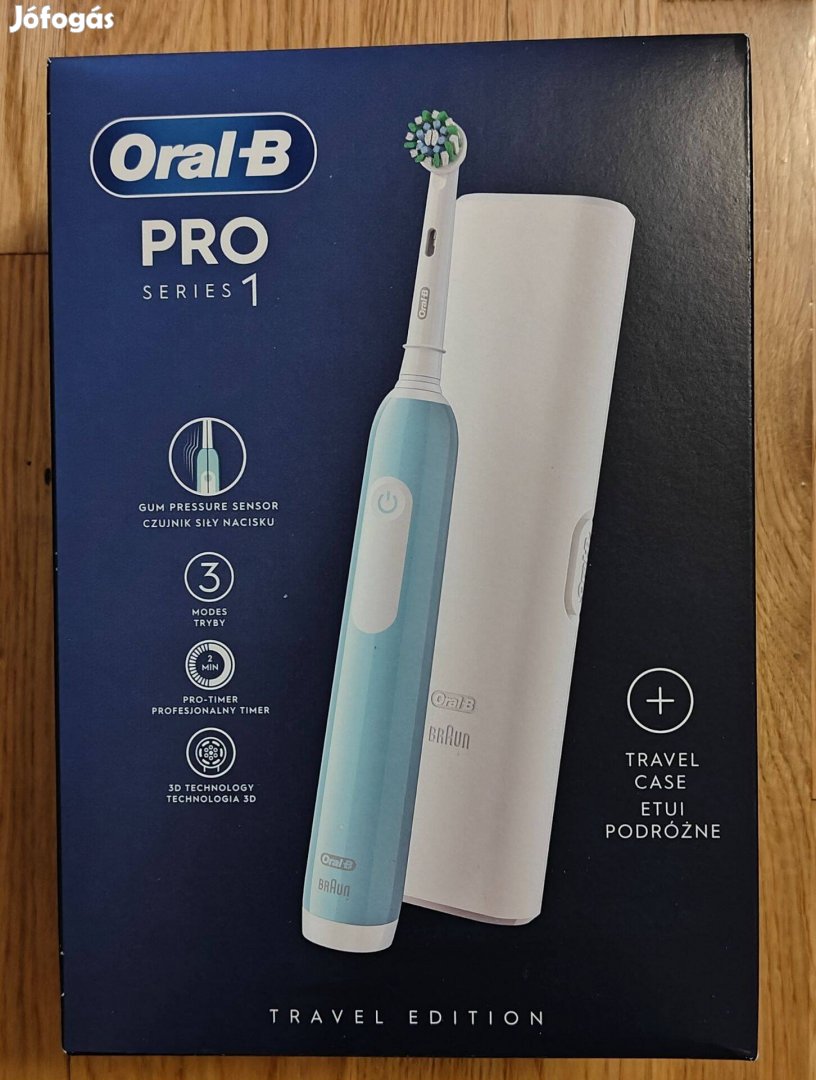 Uj Oral-B Pro Series 1 elektromos fogkefe utazó tokkal
