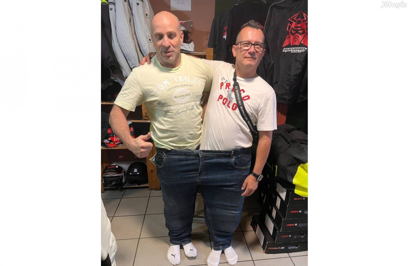 Új Óriás méretű Német protektoros kevláros motoros farmer