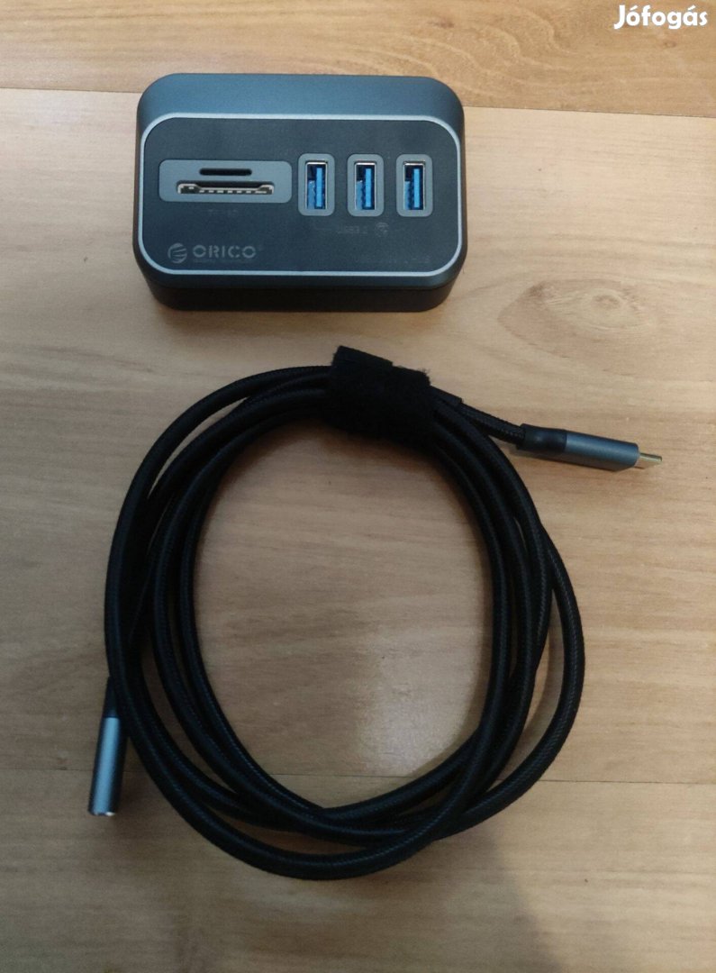 Új Orico 3-PORT USB 3.2 Gen2 HUB + Kártyaolvasó