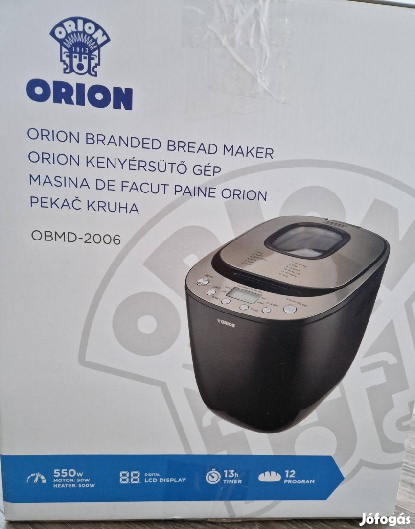 Új Orion kenyérsütő gép eladó
