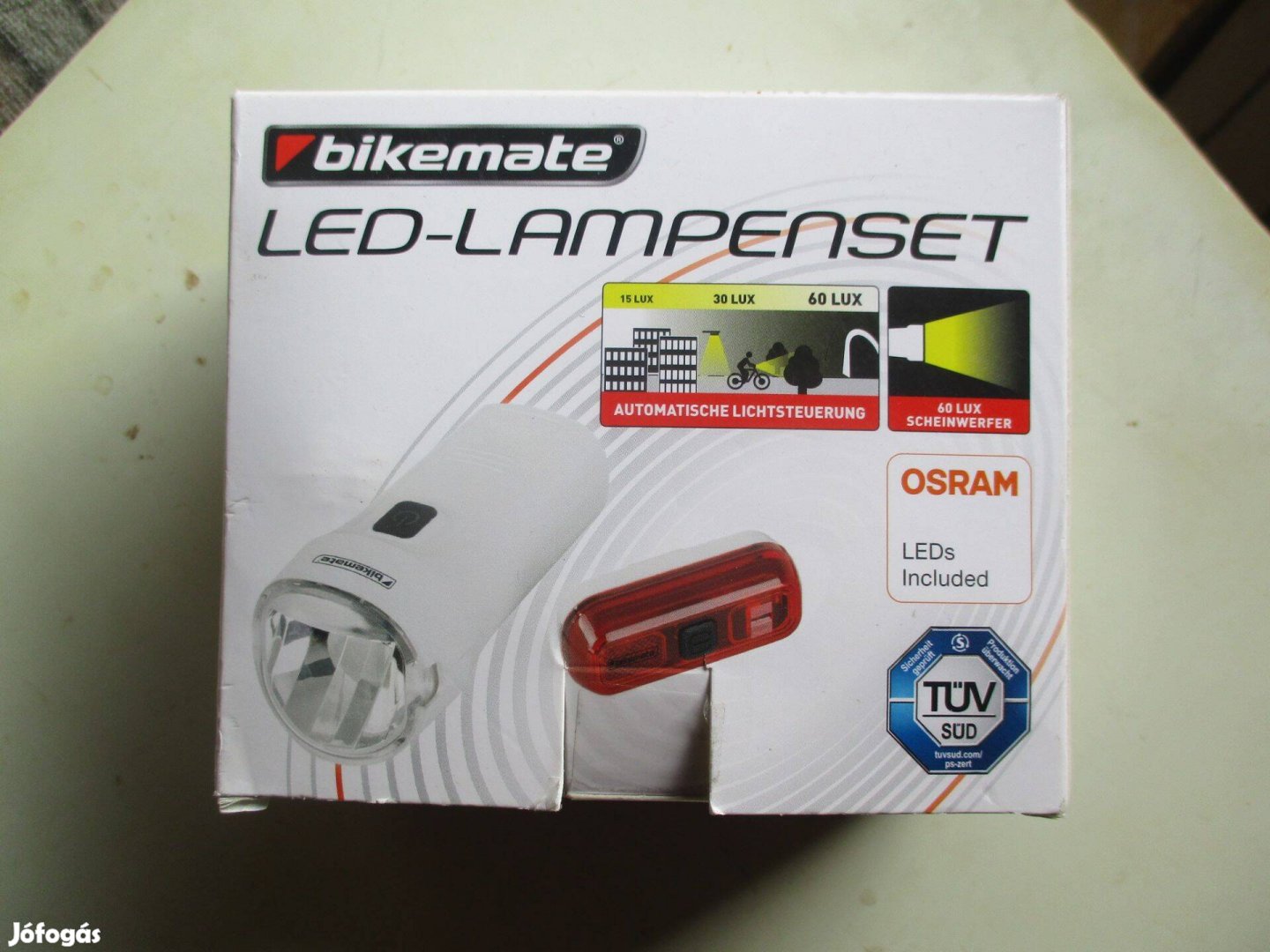 Új Osram LED-es kerékpárlámpa szett eladó!