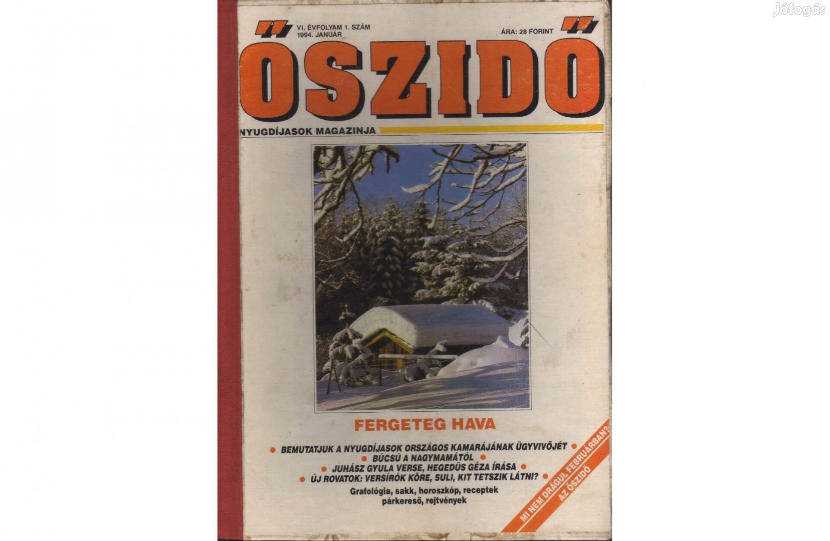 Új Őszidő újság 1994. évfolyam kötve