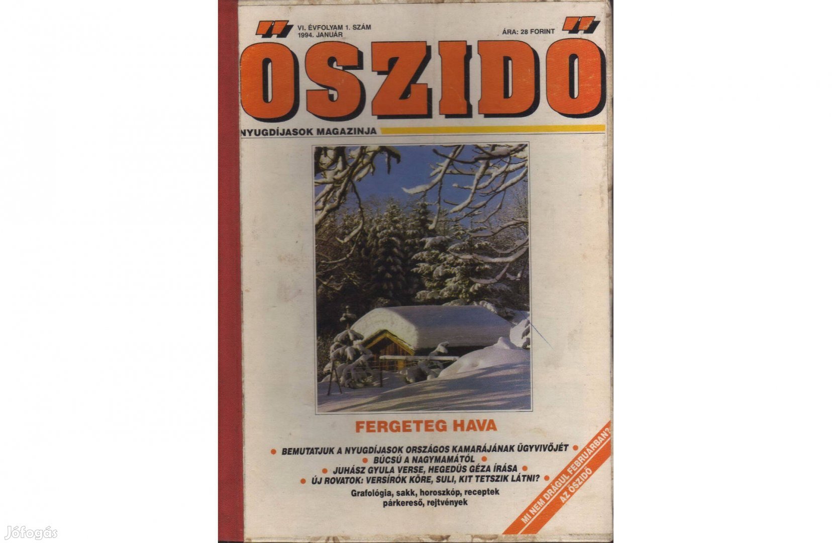 Új Őszidő újság 1994. évfolyam kötve