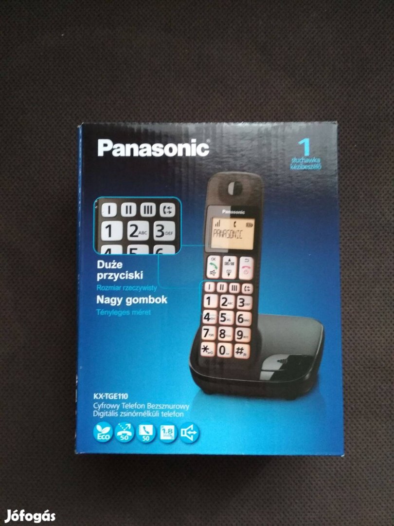 Új Panasonic Kx-Tge110HGB dect telefon eladó