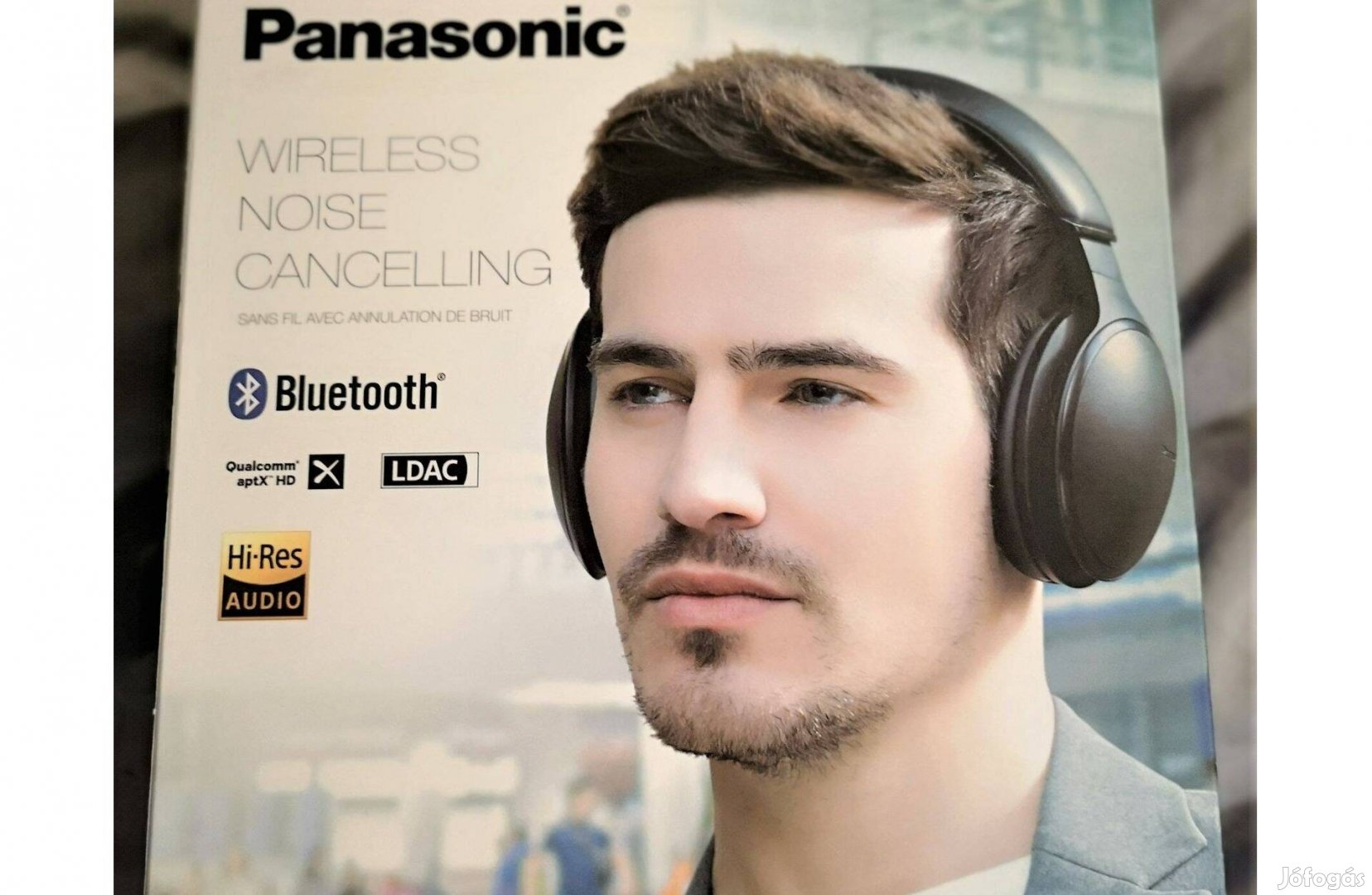 Új Panasonic RP-HD605N Bluetooth fejhallgató aktív zajszűrővel 1 év ga