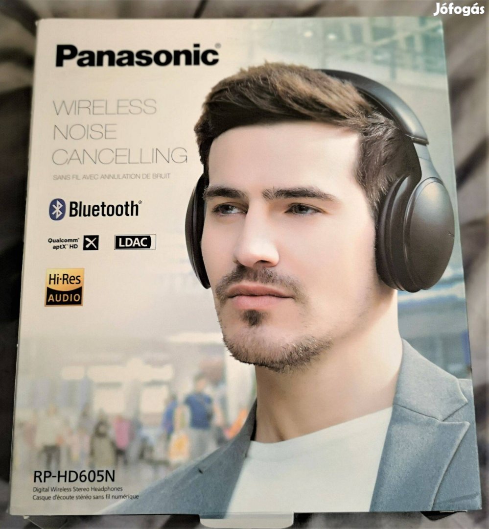 Új Panasonic RP-HD605N Bluetooth fejhallgató aktív zajszűrővel