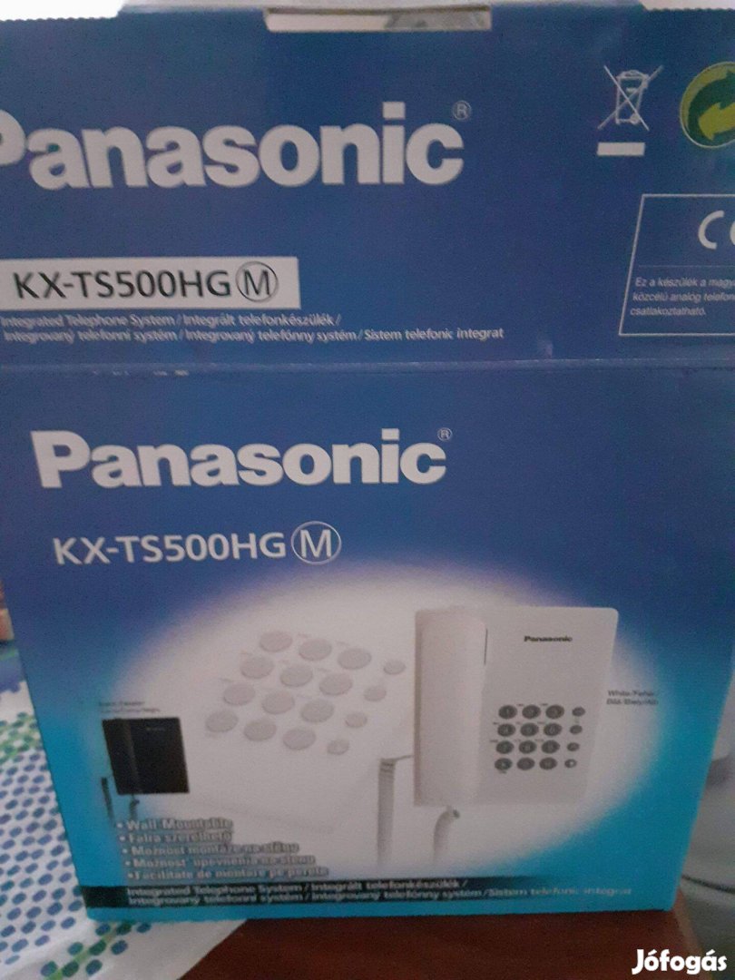 Új Panasonic vezetékes telefon dobozába