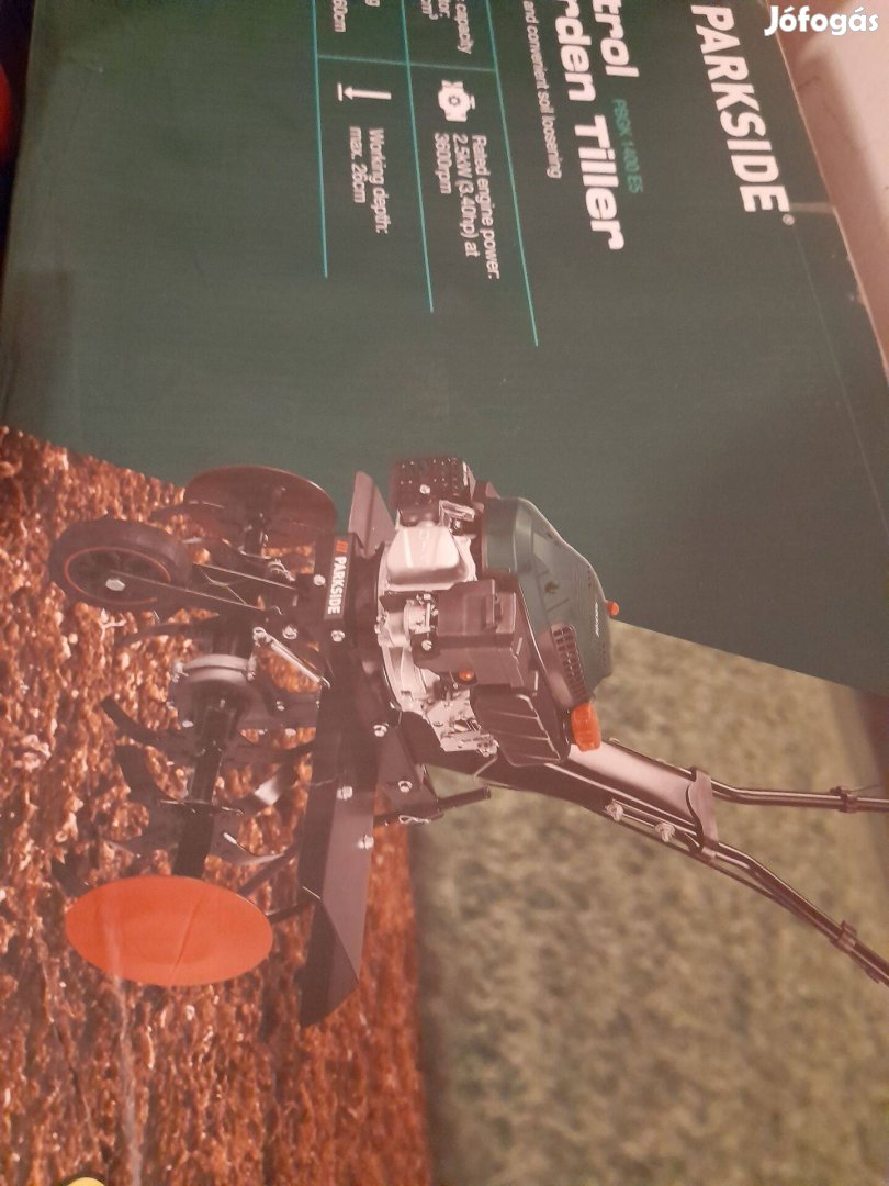 Új Parkside Benzinmotoros rotációs kapa, rotakapa
