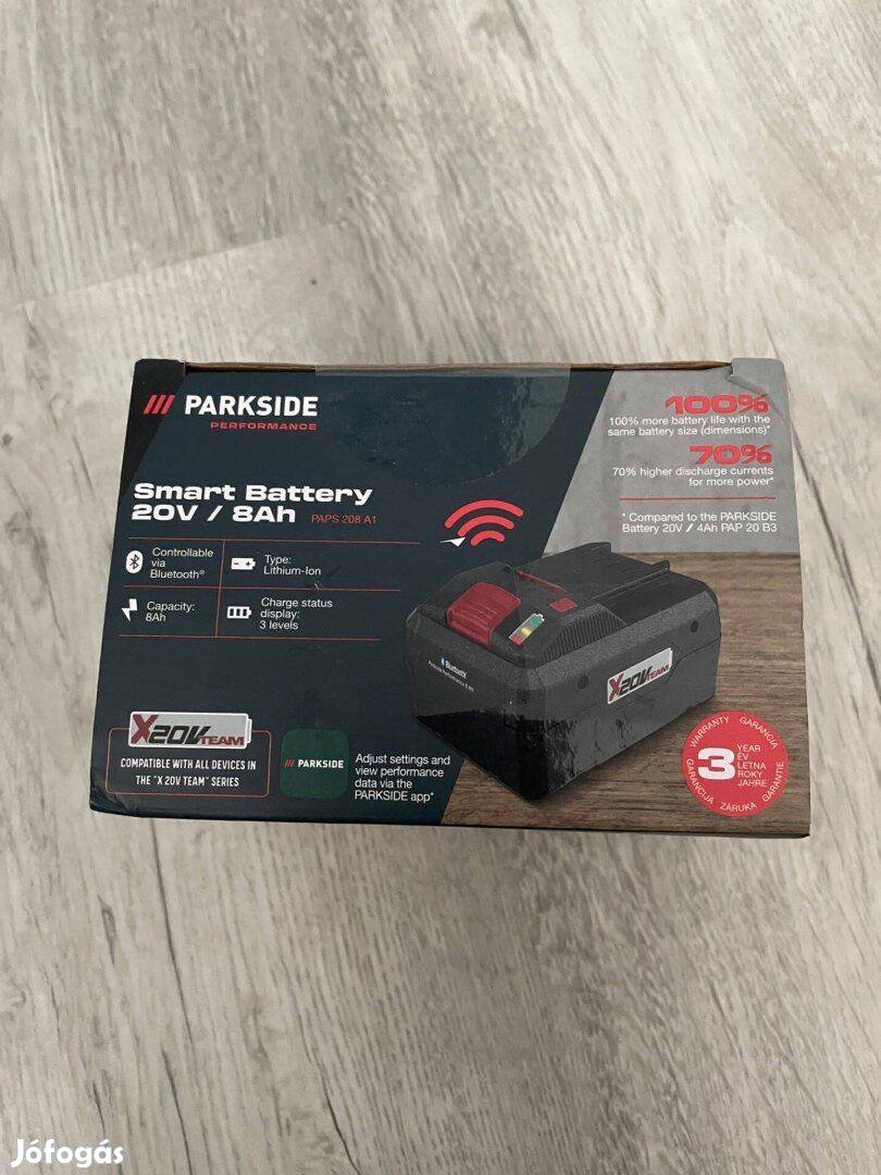 Új Parkside Performance PAPS208 20V 8Ah 8 Ah akkumulátor akku