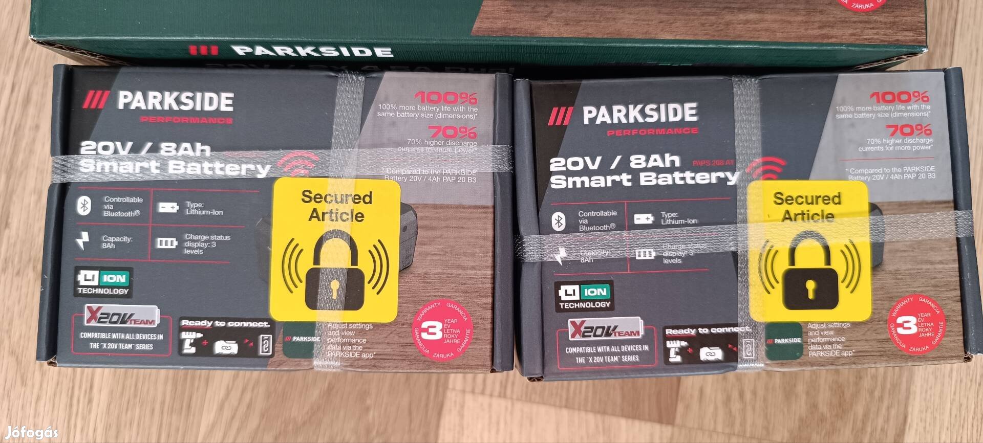 Új Parkside Performance akkumulátor 20V 8Ah