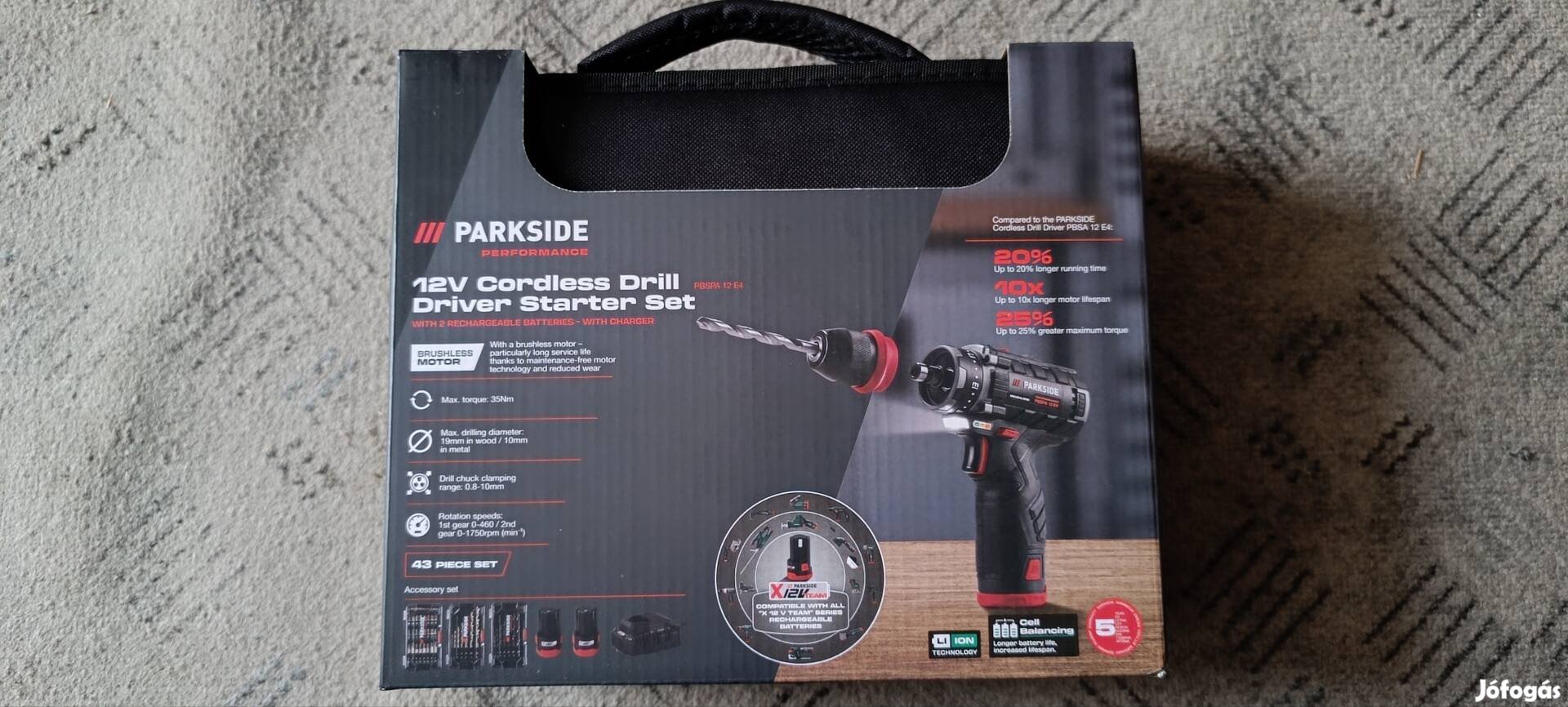 Új Parkside Performance akkus fúró csavarozó szett!