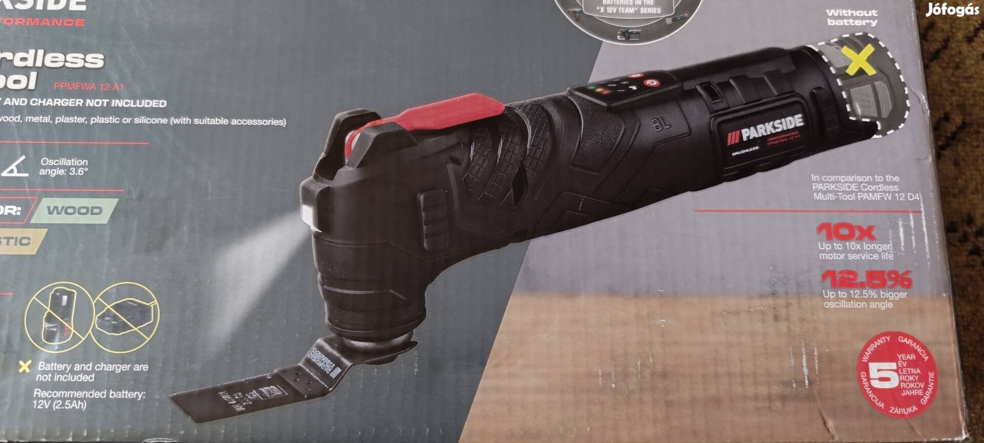Új Parkside Performance akkus multigép 12V Ppmfwa 12 A1