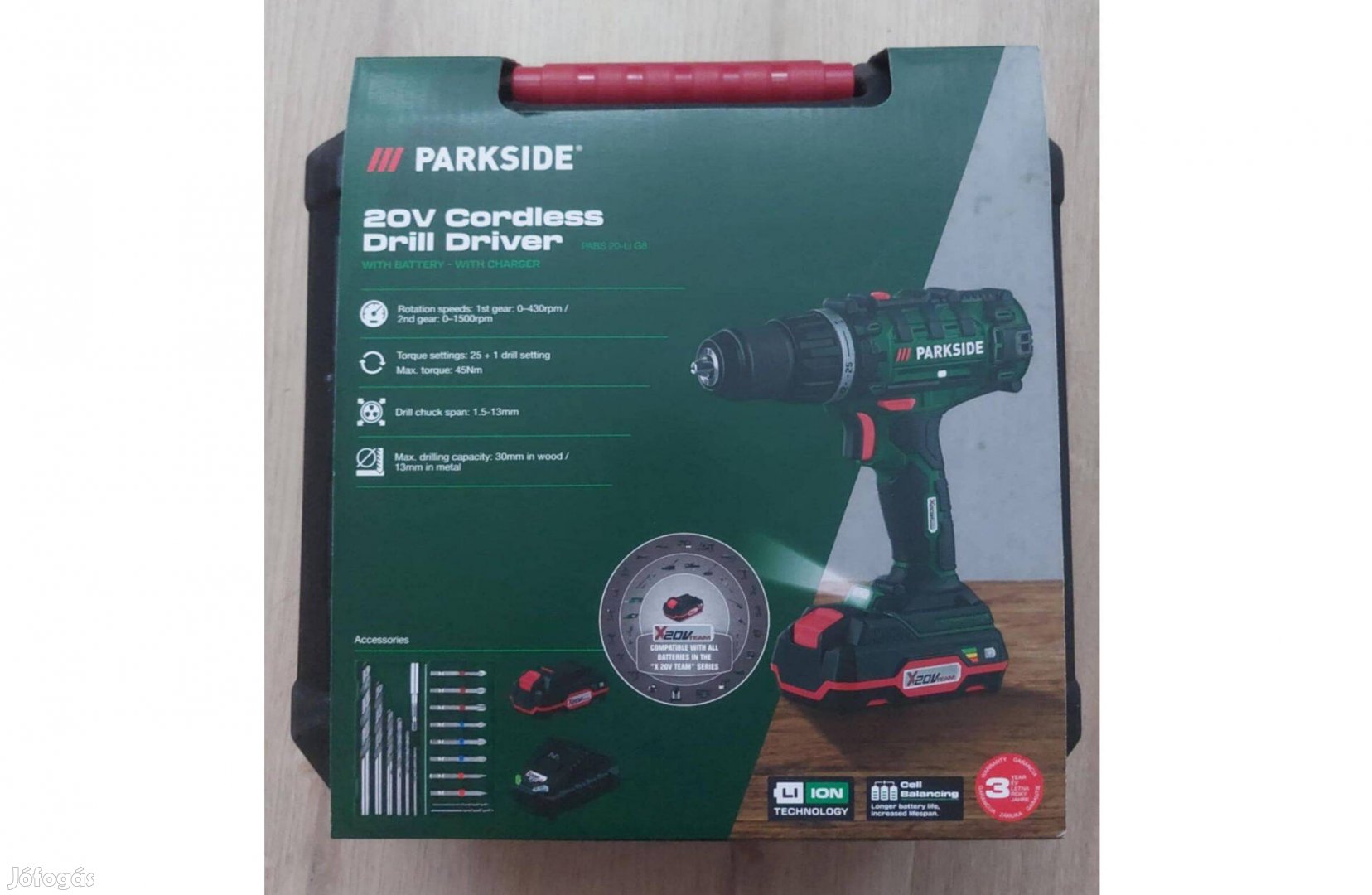Új Parkside akkus csavarozó 20V
