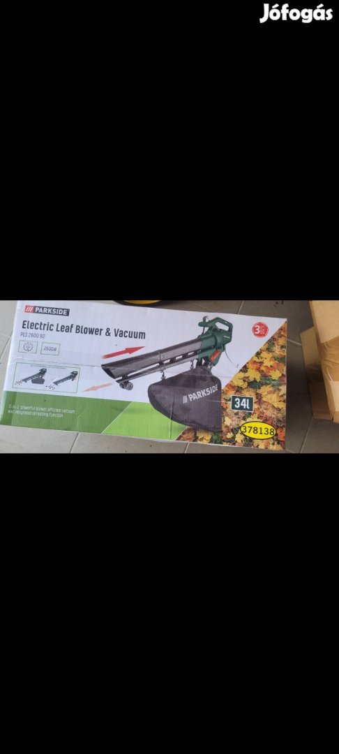 Uj Parkside lombszivo 2600 W 34 literes