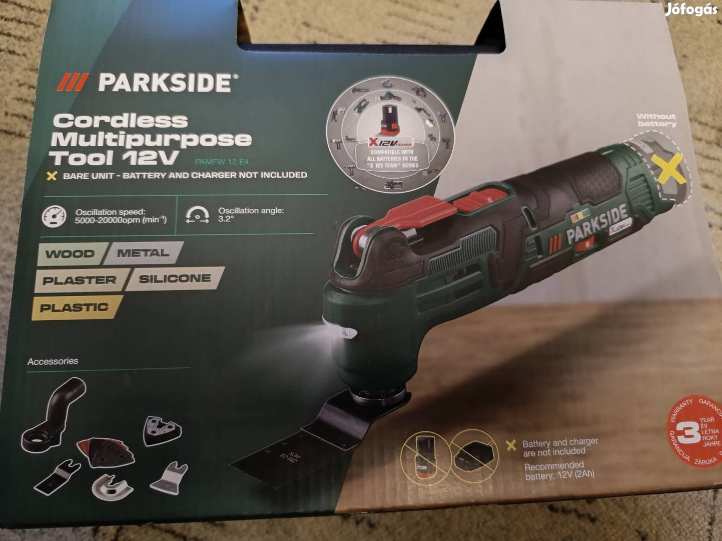 Új Parkside multigép 12V Pamfw 12 E4 