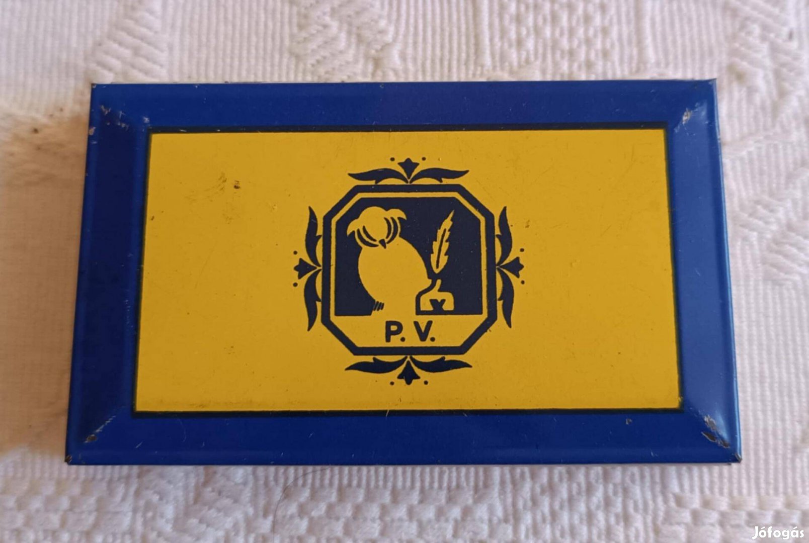 Új Pecsét Bélyegző Stampli Párna Fém Dobozban