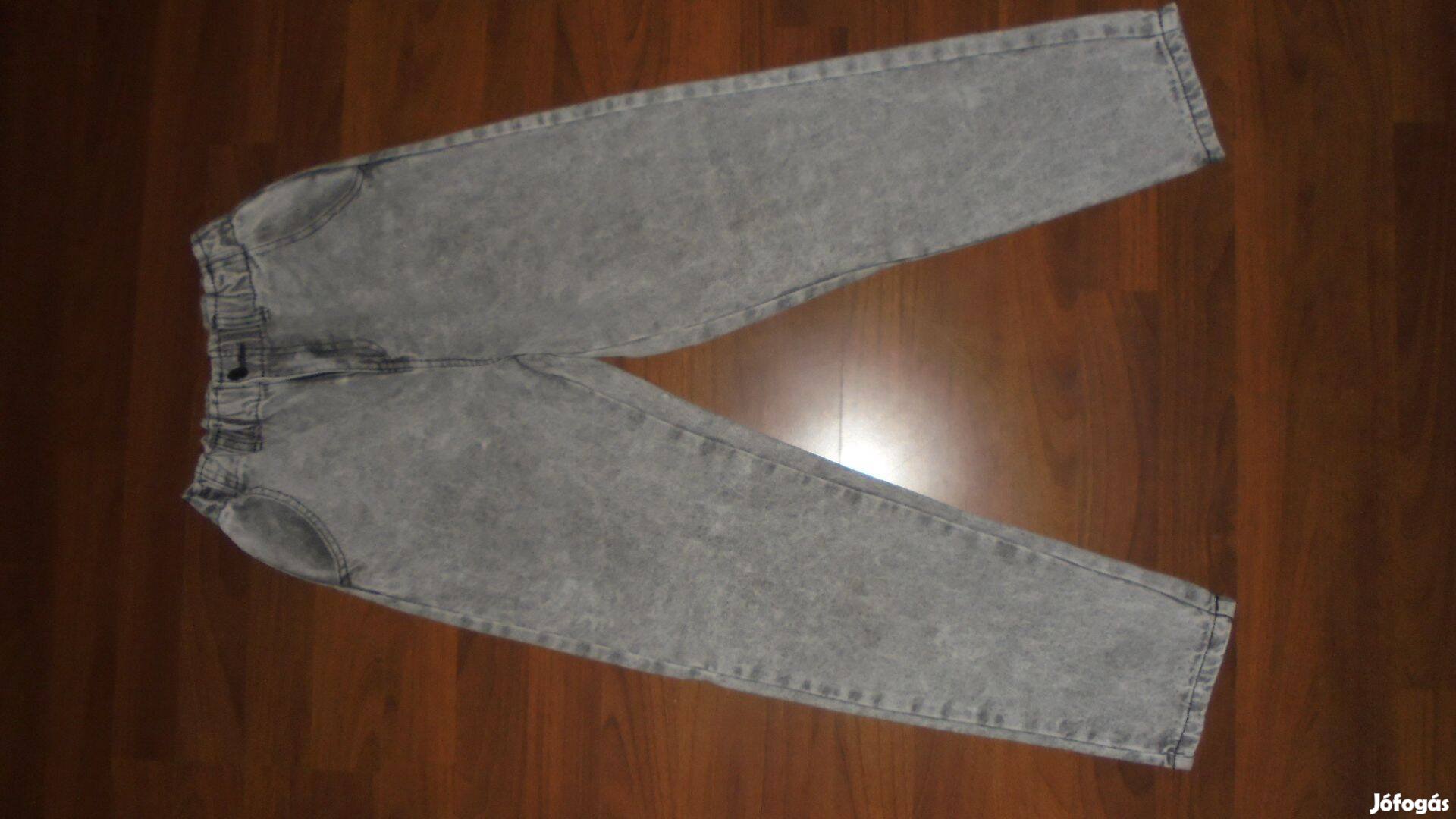 Új Pepco lányka szürke nadrág bőszárú farmer boyfriend - 158