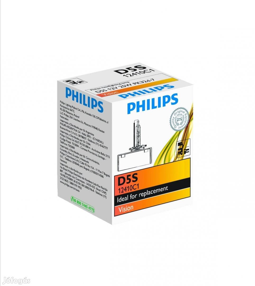 Új Philips D5S 25W 12410C1 xenon izzó audi 8w0941235