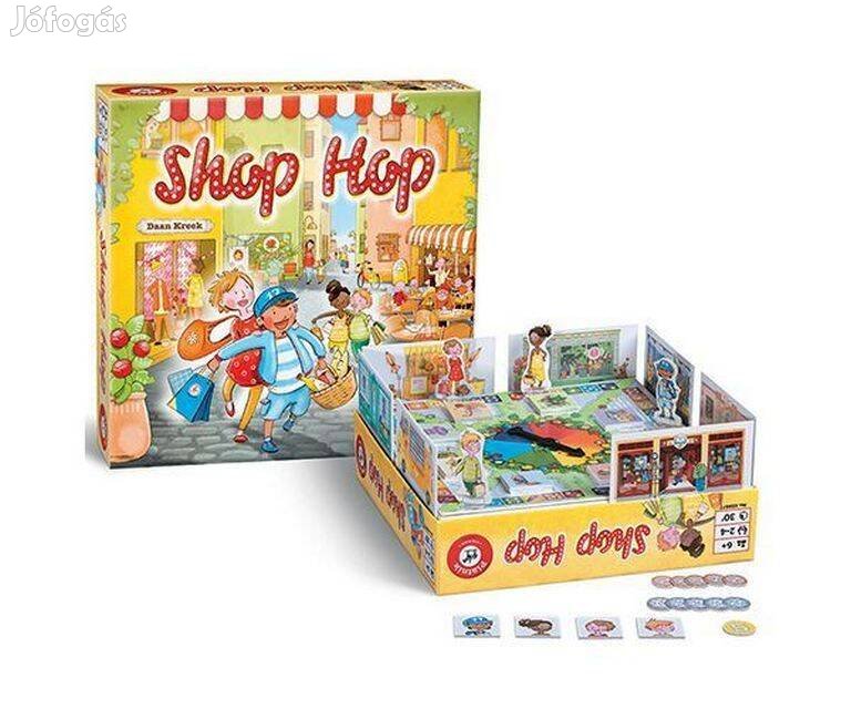 Új Piatnik Shop Hop Bevásárlás társasjáték szuper gyerek játék társas
