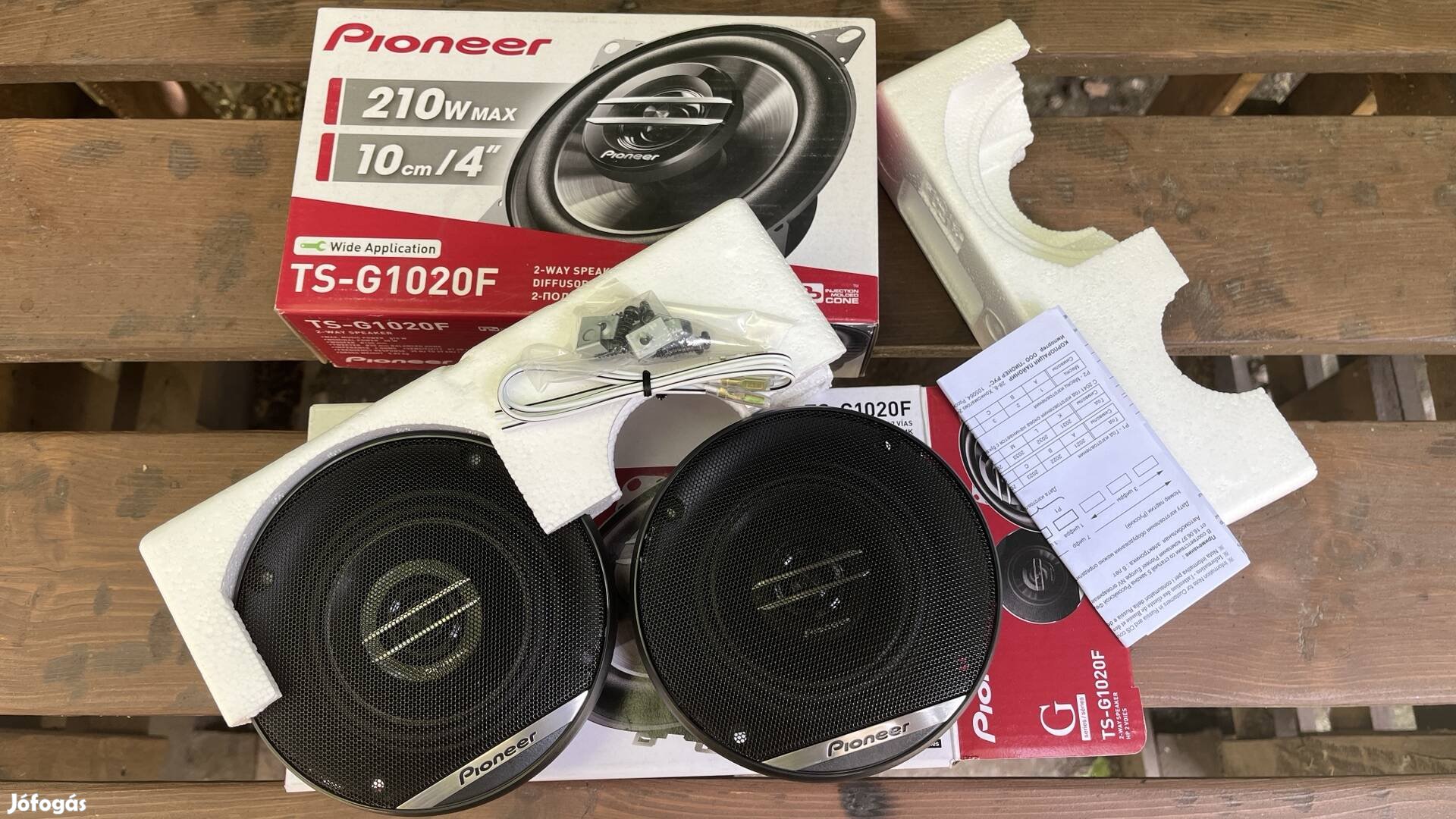 Új Pioneer ts-g1020f 10cm 4" 2 utas hangszórók