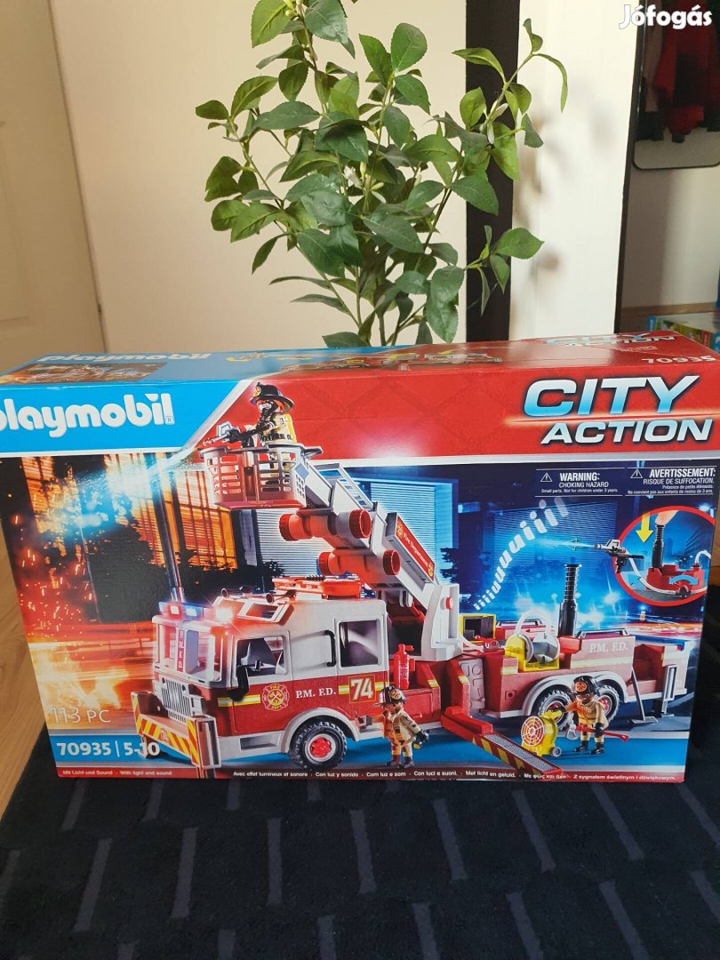 Új Playmobil 70935 amerikai tűzoltóautó