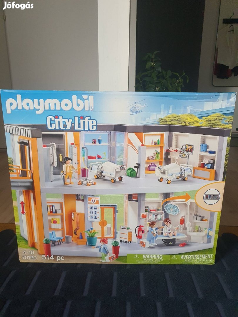 Új Playmobil nagy korház  70190 cikksz