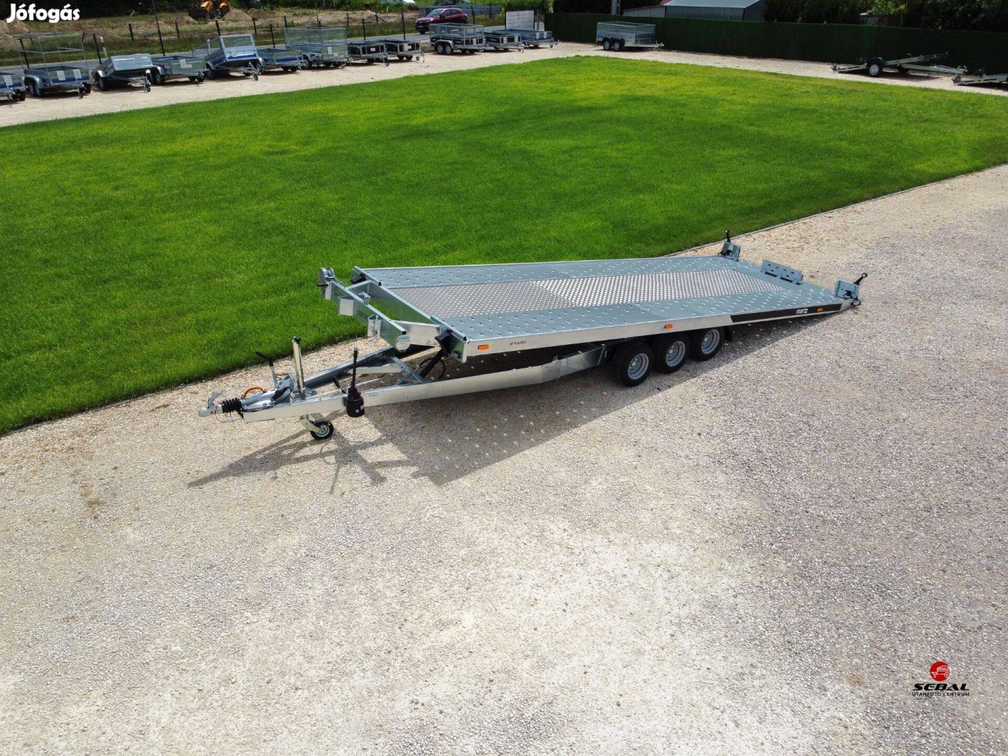 Új Prémium GT 570 (570 cm, 3500 kg) autószállító utánfutó 3.199.000 Ft