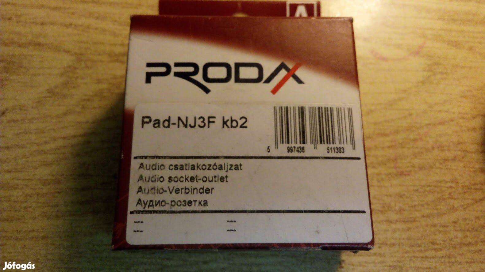 Új Prodax süllyesztett fali audio aljzatok eladók