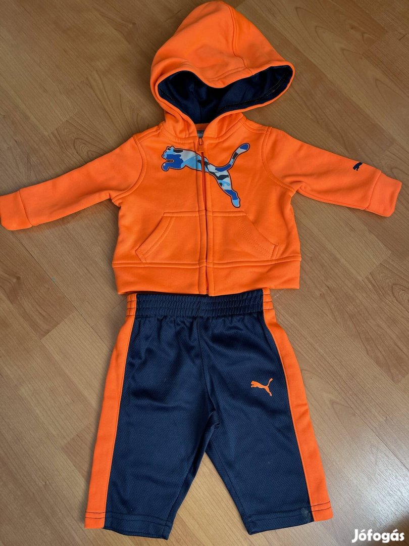 Új Puma kisfiú szabadidő szett cipzáros pulcsi és nadrág