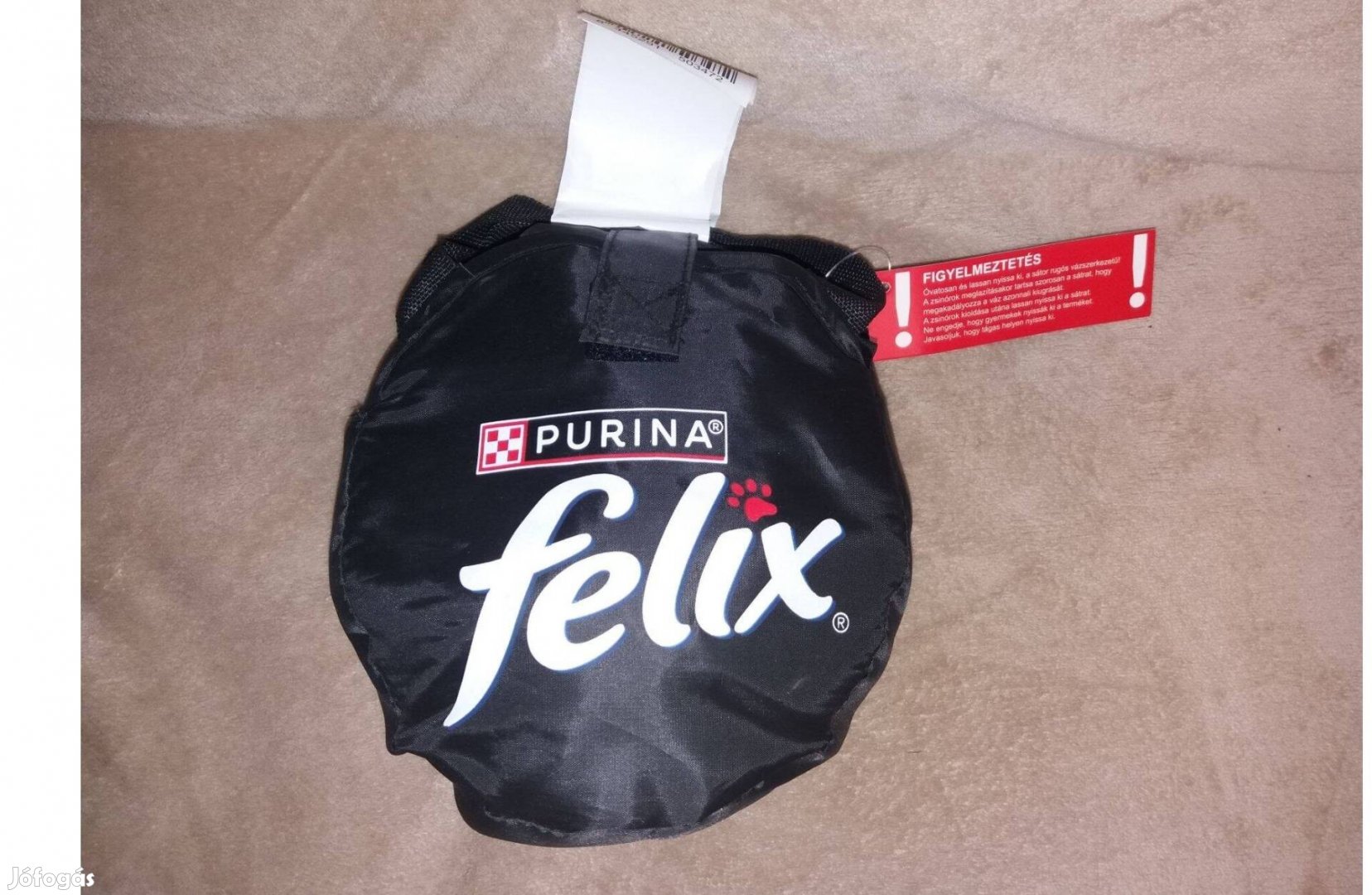 Új Purina Félix macskasátor fekete, cica játék,búvóhely