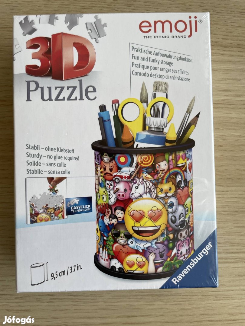 Új Ravensburger 3D puzzle - emoji ceruzatartó, tolltartó