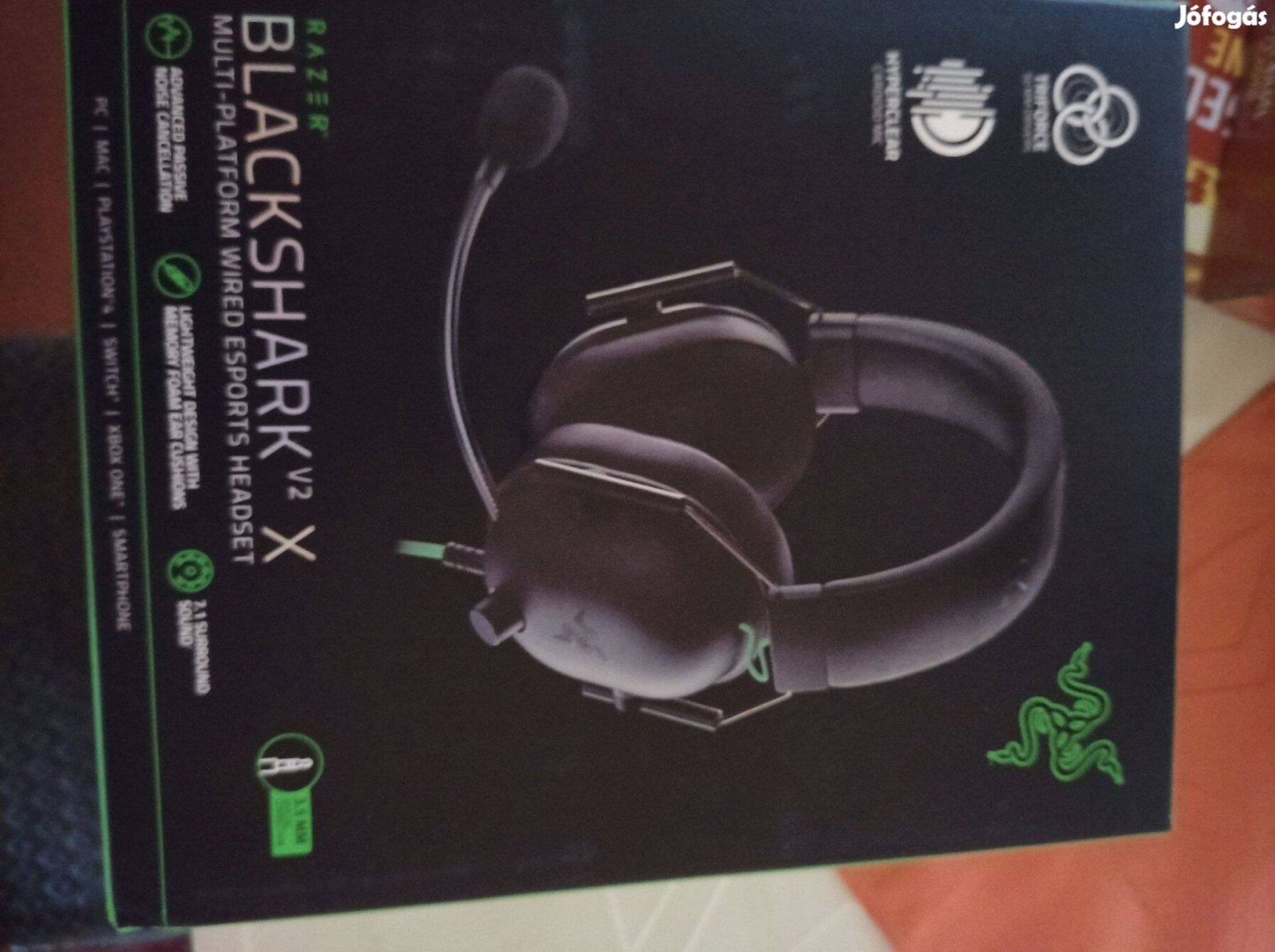 Új Razer Blackshark V2 X gamer mikrofonos fejhallgató eladó