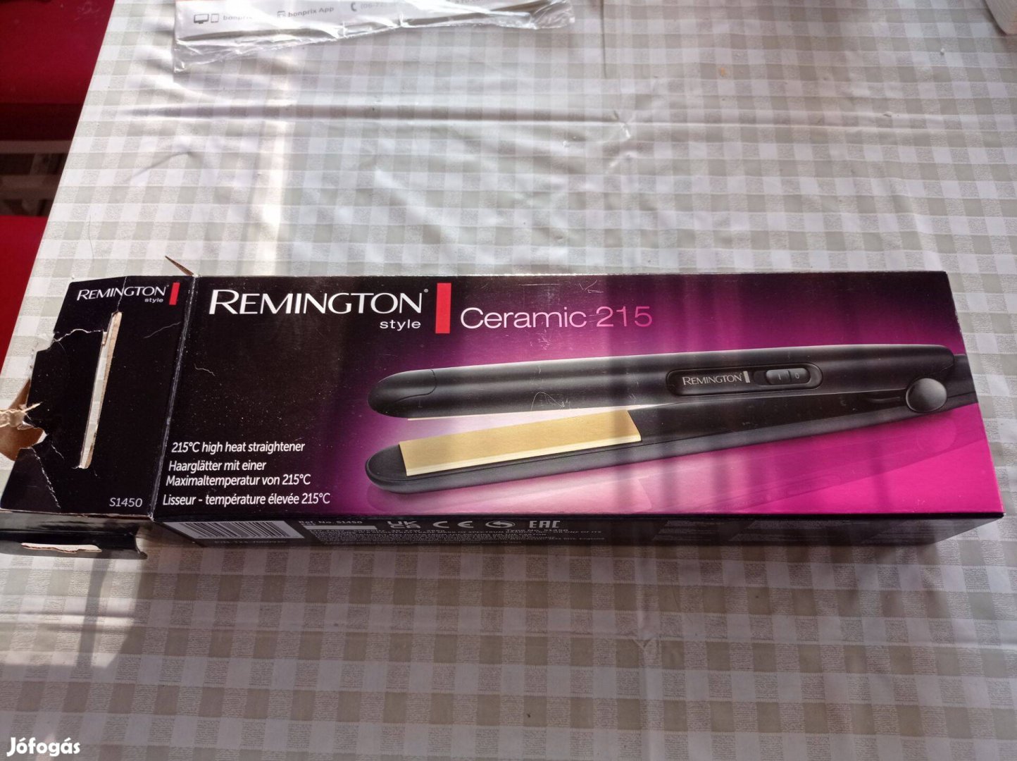 Új Remington Ceramic 215 S1450 hajvasaló 3+1 év garancia