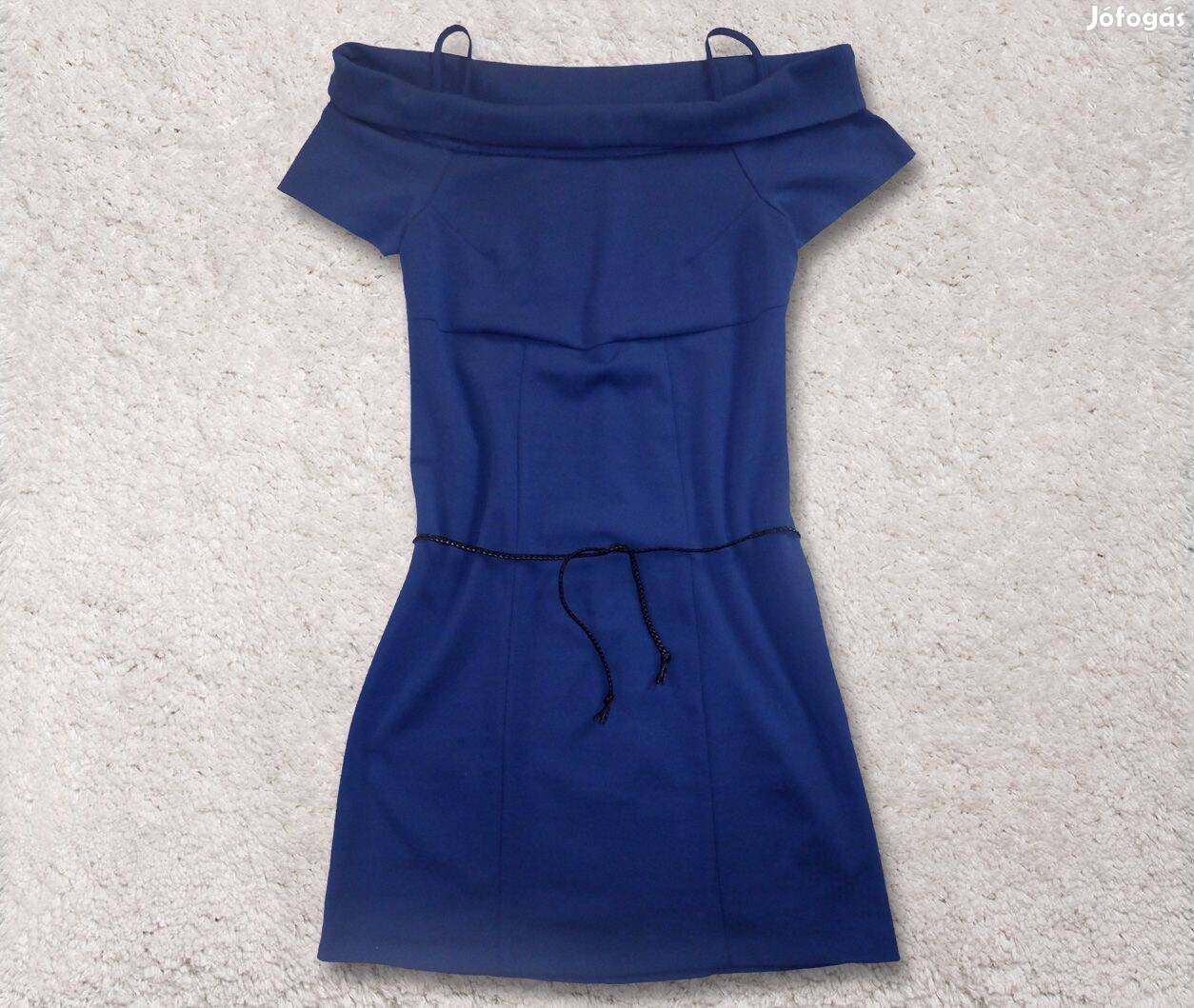 Új Rinascimento M-es elasztikus királykék kék színű női olasz ruha