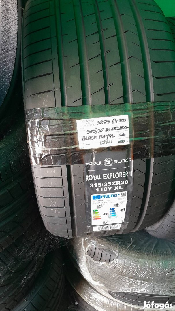 Új Royal Black 315/35ZR20 nyári gumiabroncsok 