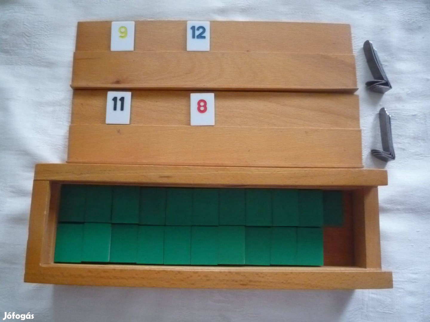 Új Rummikub számos társasjáték fa dobozban