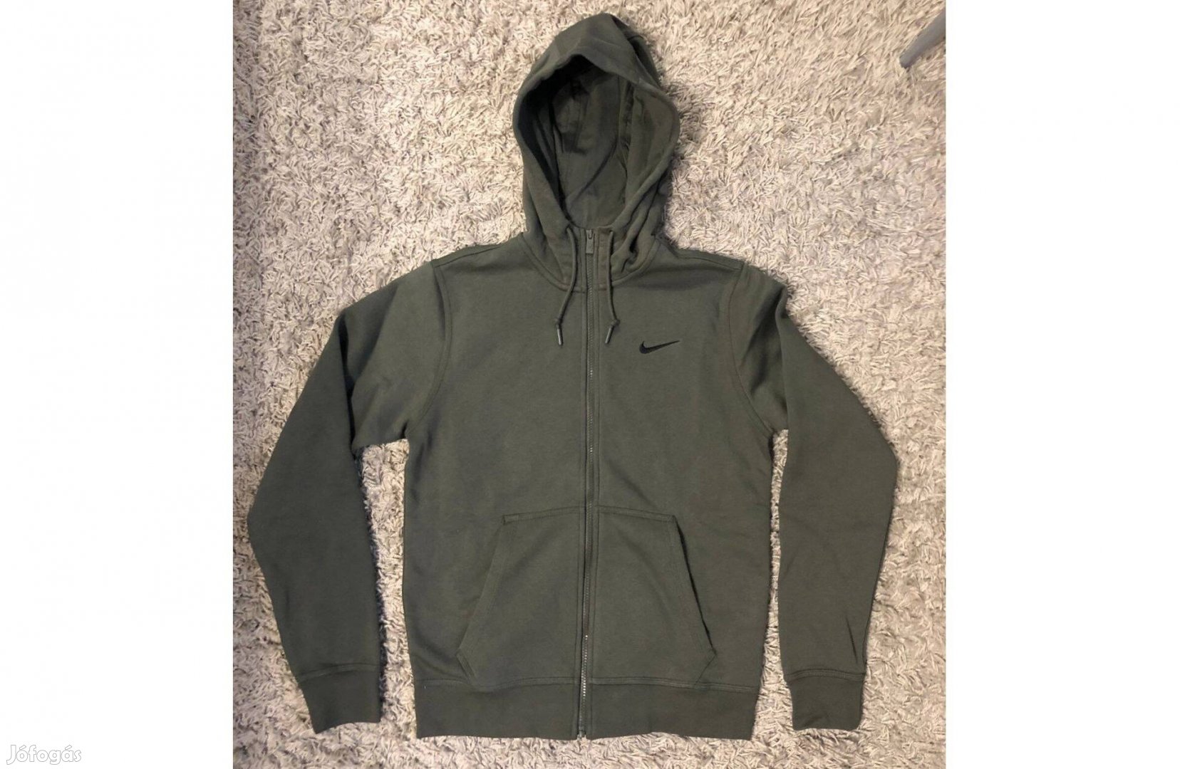 Uj S Nike Club Fleece Olive Hoodie Oliva Zold Kapucnis Pulcsi