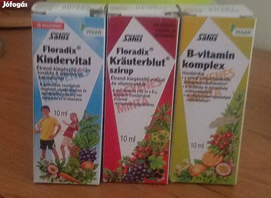 Új Salus Krauterblut szirup v. B-vitamin komplex 10 ml Akció